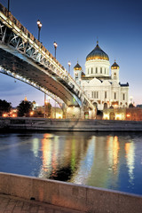 Fototapeta na wymiar Moskwa. Katedra Chrystusa Zbawiciela.
