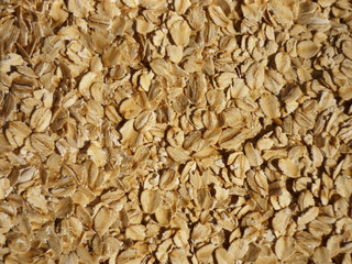 Oat flakes background