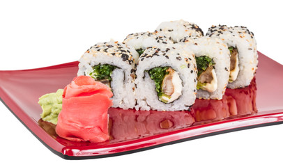 Japanese traditional Cuisine - Maki Roll with Nori , Cream Chees