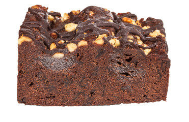 cake truffle with black chocolate sauce