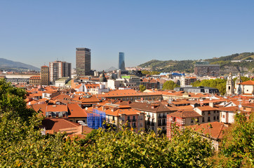 Panoramic view of Bilbao, Basque Country (Spain)