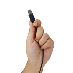 USB in hand