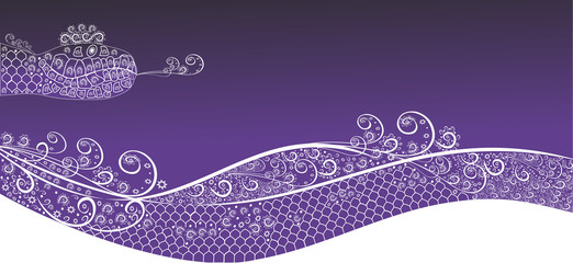 The decorative winter background with a snake