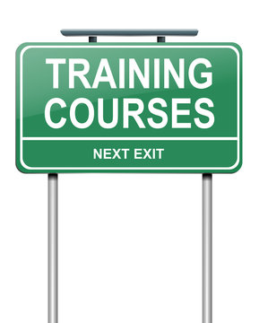 Training courses concept.