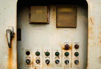 Fototapeta na wymiar Grunge electrical control board