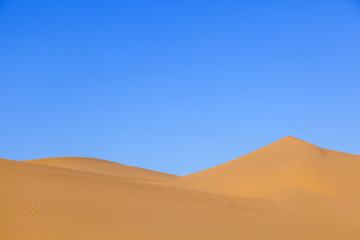 Fototapeta na wymiar sand dune in sunrise in the desert