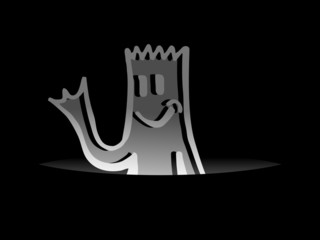 Creative dark puppet