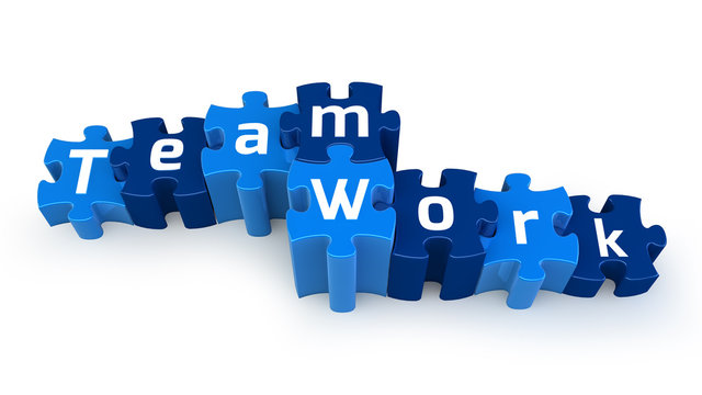 Team Work puzzle text