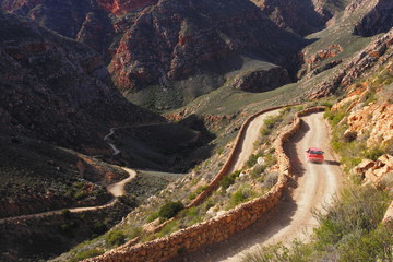 Dirt road mountain pass