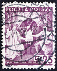 Postage stamp Poland 1938 Treaty of Lublin