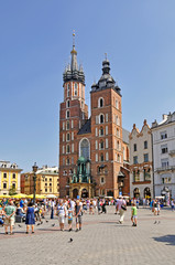 Obraz premium Old Town square in Krakow, Poland