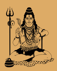 Indian god Shiva