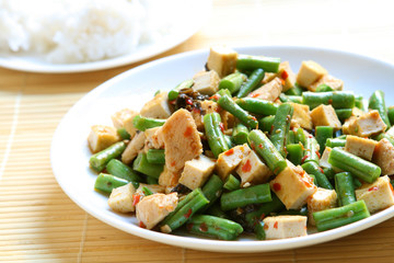Spicy Green Beans and Tofu