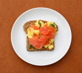 Toast, Eggs and Lox