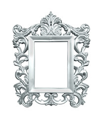 Silver vintage frame