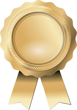 Siegel Gold mit B&auml;ndern