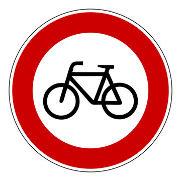 Verbot f&uuml;r Radfahrer