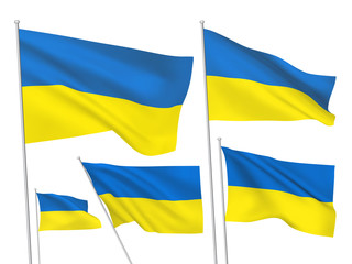 Ukraine vector flags