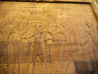 Temple to Crocodile God Sobek at Komombo in Egypt