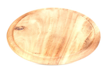 Wooden board isolated on white