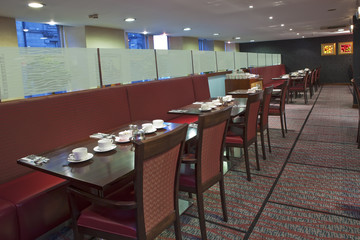 Restaurant tables setup