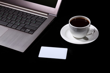 Coffee at business workplace