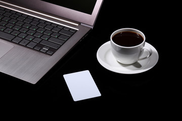 Coffee at business workplace