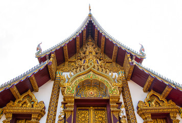 Naklejka premium Thai temple, Chiangmai, Thailand.