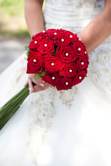 Brautstrauss aus roten Rosen