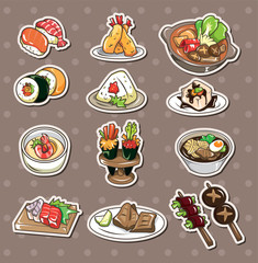 Japanese food stickers