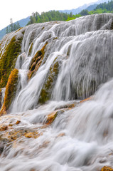 Waterfall at Jiuzhaigou, Sichuan province, China.