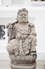 Ancient chinese buddha man statue