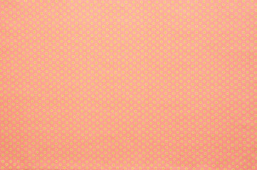 Yellow spot on pink cotton