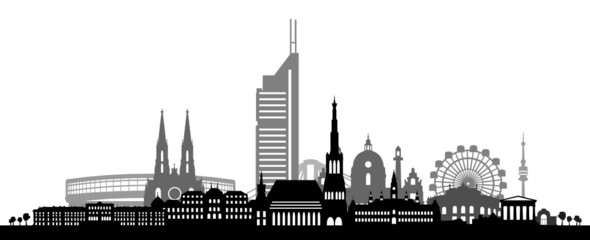 Obraz premium Skyline Wien