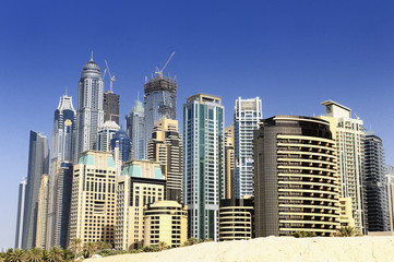 Fototapeta na wymiar Dubai city, Marina District