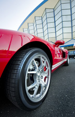 Red Sport Car Wheel