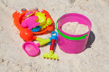 Toys in sand