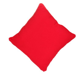 Bright color pillow isolated on white