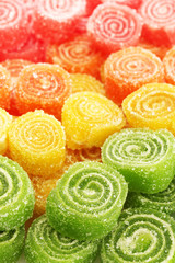 sweet jelly candies, close up