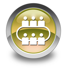 Yellow Glossy Pictogram 