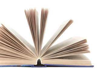 an open book - close-up