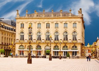 Fototapeta na wymiar Hotel de la Reine na Place Stanislas w Nancy