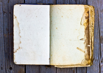 old book paper on wood texture