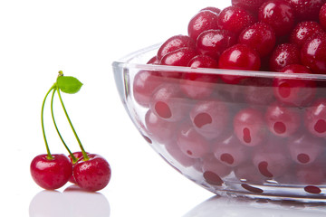 cherries in a salad bowl 1