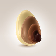 Chocolate shells in motion