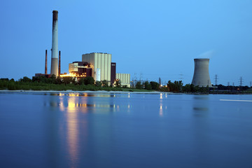 Industrial area in Michigan City