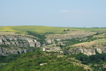 Fototapeta premium Landscape over Cherven fortress, Bulgaria