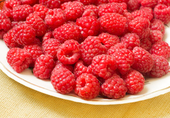 red raspberryes
