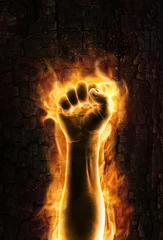 Fototapeten Feuer & Flamme Fist of fire  © grandeduc