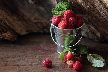 Juicy raspberries